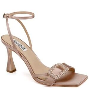 New Badgley Mischka Judith Satin Heels Size 9